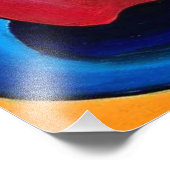 Mittagessen mit Farben Fotodruck (Ecke)