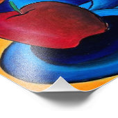 Mittagessen mit Farben Fotodruck (Ecke)