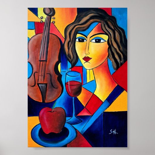 Mittagessen mit Farben Poster (Vorne)