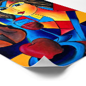Mittagessen mit Farben Poster (Ecke)