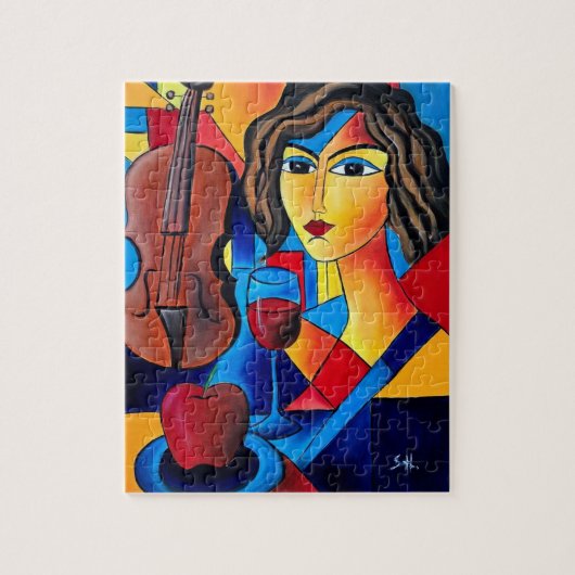Mittagessen mit Farben Puzzle (Vertikal)