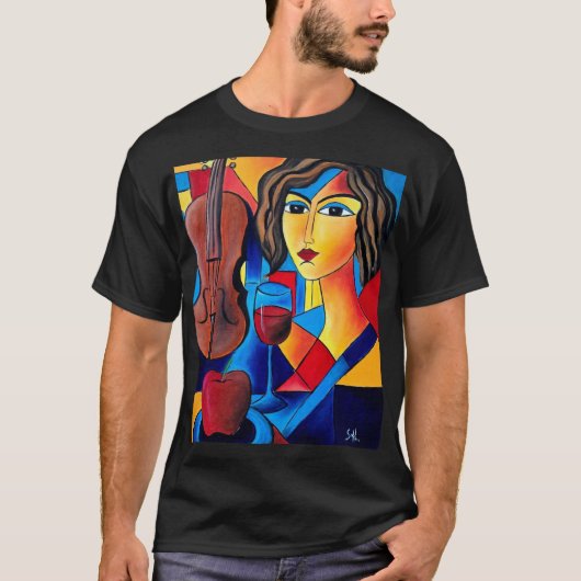 Mittagessen mit Farben T-Shirt (Vorderseite)