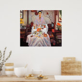 Mittagessen mit Frida - Leinwände Art Print Poster (Küche)