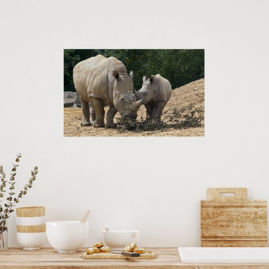 Mittagessen mit Mama Print Poster (Küche)