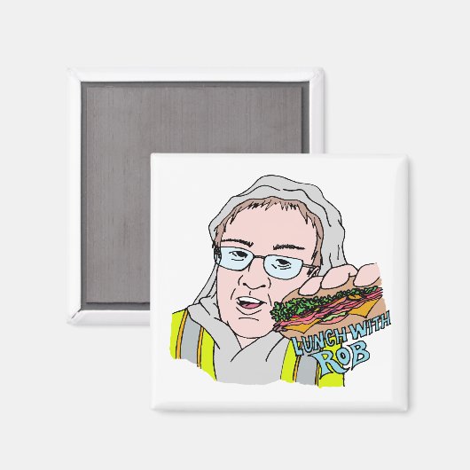 Mittagessen mit Rob! Magnet (Vorderseite/Rückseite)