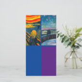 Mittagessen, Schrei, Art-Lesezeichen-Karte Karte (Stehend Vorderseite)