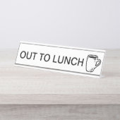 Mittagessen Schreibtischnamensplakette (Vorderseite )