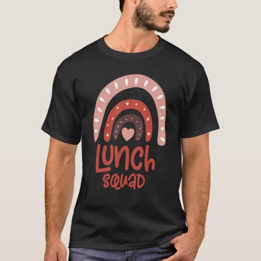 Mittagessen Squad Group Matching School Cafeteria T-Shirt (Vorderseite)