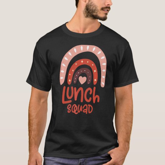 Mittagessen Squad Group Matching School Cafeteria T-Shirt (Vorderseite)