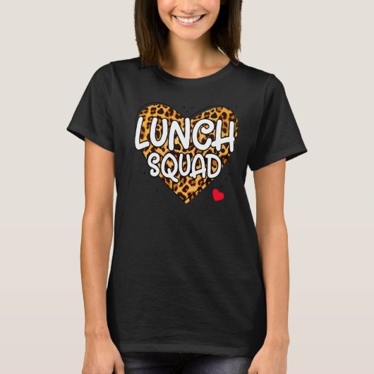 Mittagessen Squad Group Matching School Cafeteria T-Shirt (Vorderseite)