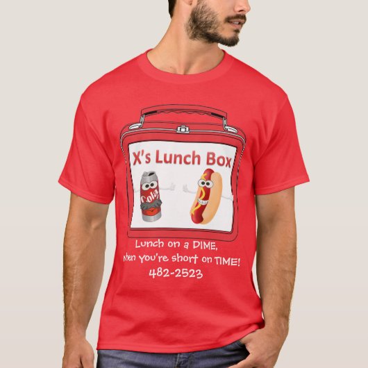 Mittagessen-T - Shirt x (Vorderseite)