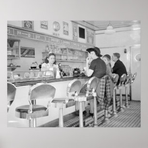 Mittagessen-Theke, 1941 Poster