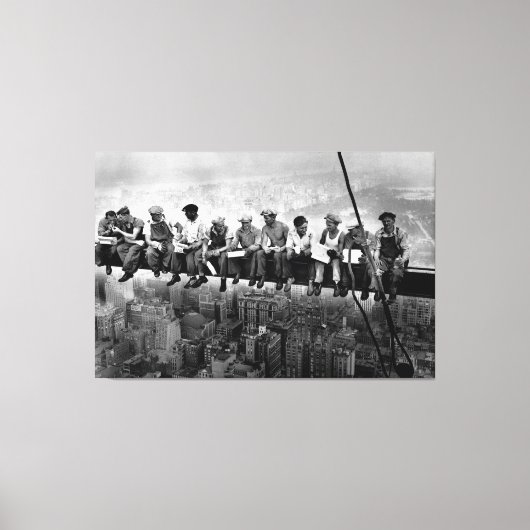 Mittagessen über einem Wolkenkratzer 1932 NYC Eise Leinwanddruck (Vorderseite)