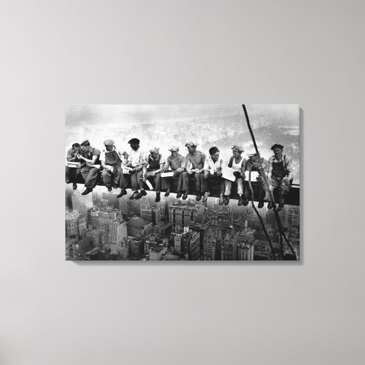 Mittagessen über einem Wolkenkratzer 1932 NYC Eise Leinwanddruck (Vorderseite)