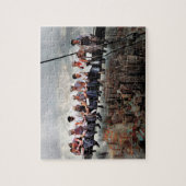 Mittagessen über einem Wolkenkratzer C1932 Farbred Puzzle (Vertikal)