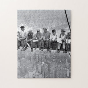 Mittagessen über einem Wolkenkratzer Puzzle