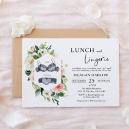 Mittagessen und Lingerie Bridal Brunch Einladung