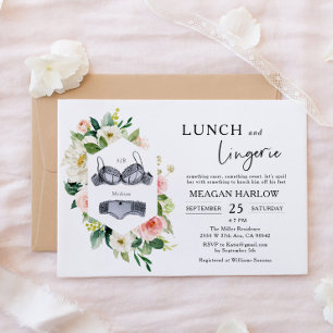Mittagessen und Lingerie Bridal Brunch Einladung