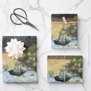Mittagessen von Claude Monet, Vintage Impressionis Geschenkpapier Set