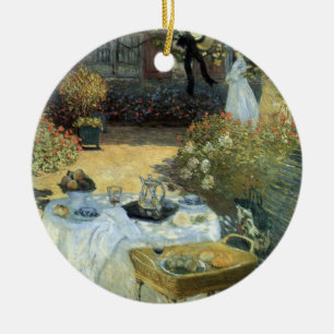 Mittagessen von Claude Monet, Vintage Impressionis Keramikornament