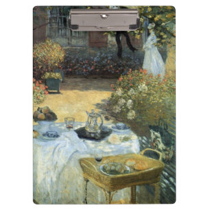 Mittagessen von Claude Monet, Vintage Impressionis Klemmbrett