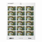 Mittagessen von Claude Monet, Vintager Impressioni Adressaufkleber (Vorne)