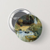 Mittagessen von Claude Monet, Vintager Impressioni Button (Vorne & Hinten)