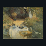 Mittagessen von Claude Monet, Vintager Impressioni Holzleinwand<br><div class="desc">Das Luncheon (1876) von Claude Monet ist ein Vintager Impressionismus, ein Kunstgemälde mit einem Picknick im Garten im Frühjahr und einem Nachmittagstee. Ein Kind spielt leise mit Spielzeug auf dem Boden. Über den Künstler: Claude Monet (1840-1926) war Gründer der französischen impressionistischen Malerei, wobei die meisten seiner Gemälde "en plein air"...</div>