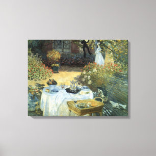 Mittagessen von Claude Monet, Vintager Impressioni Leinwanddruck