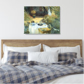 Mittagessen von Claude Monet, Vintager Impressioni Leinwanddruck (Insitu (Schlafzimmer))