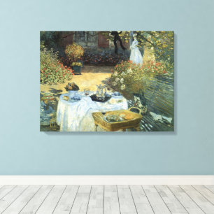 Mittagessen von Claude Monet, Vintager Impressioni Leinwanddruck