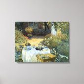 Mittagessen von Claude Monet, Vintager Impressioni Leinwanddruck (Vorderseite)