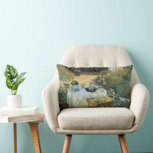 Mittagessen von Claude Monet, Vintager Impressioni Lendenkissen