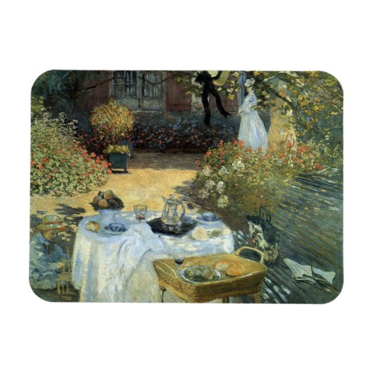 Mittagessen von Claude Monet, Vintager Impressioni Magnet (Horizontal)