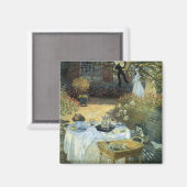 Mittagessen von Claude Monet, Vintager Impressioni Magnet (Vorderseite/Rückseite)