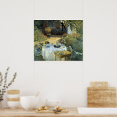 Mittagessen von Claude Monet, Vintager Impressioni Poster (Küche)