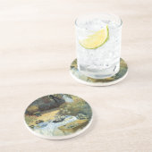 Mittagessen von Claude Monet, Vintager Impressioni Sandstein Untersetzer (Seite)