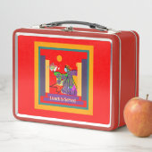 Mittagessen wird serviert Metall-Lunchbox Metall Brotdose (Beispiel)