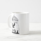 Mittagessen-Zeit Kaffeetasse (Vorderseite Links)