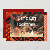 Mittagessen zusammen Einladung (Vorne/Hinten)