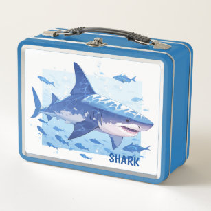 Mittags Box-Shark Metal Lunch Box
