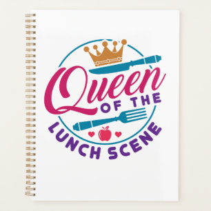Mittags Dame Queen of the Lunch Szene Planer