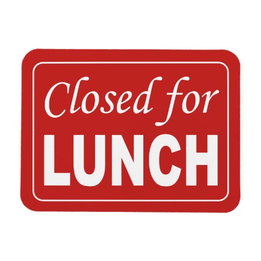 Mittags geschlossen magnet (Horizontal)