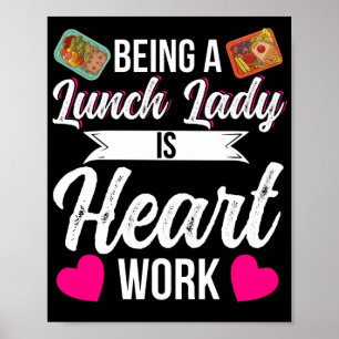 Mittags ist Lady eine Dame für das Mittagessen. Poster
