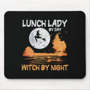 Mittags Lady by Day Hexe by Night Women Halloween Mousepad