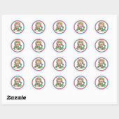 Mittags Lady Monica Sticker (Blatt)