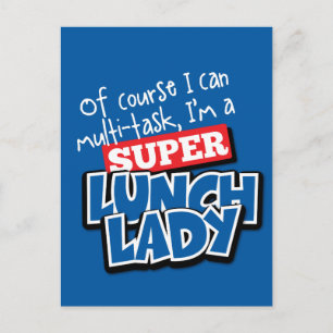 Mittags Lady- Natürlich kann ich Multi-Task.. Postkarte