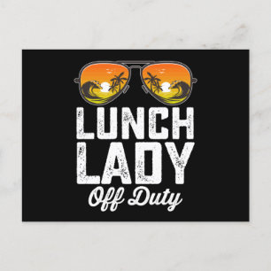 Mittags Lady Off Duty Sonnenbrille Letzten Schulta Postkarte