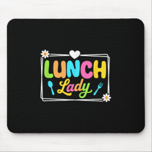 Mittags Lady zurück zum Schulcafé Mousepad