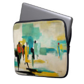 Mittags-Schwung – Abstrakte Figuren Laptopschutzhülle (Vorderseite Links)